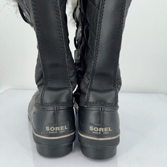 Sorel Women's Tofino II Winter Snow Boot 8.5 Black Waterproof Snow Calf Faux Fur - Picture 10 of 15